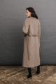 Длинное пальто-халат с прорезными карманами AS063m1